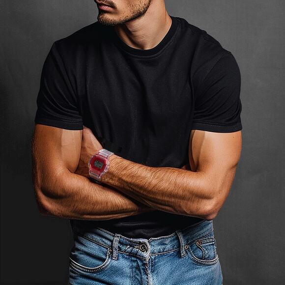 Activa Retro X Invicta Men's Digital Watch 44.5mm Transparent Red - Picture 5 of 5